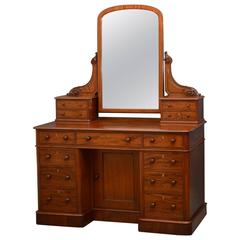 Victorian Mahogany Dressing Table by Maple & Co