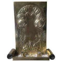 Glasgow School Brass Candle Sconce 6