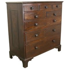 Antique Welsh Period Oak Chest of Drawers