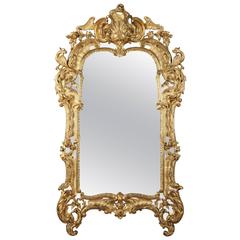 19th Century Giltwood Mirror in Louis XV Style 12