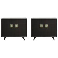 Grosfeld House Dressers with Pepe Mendoza Pulls, signed