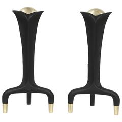 Donald Deskey Style Andirons 7