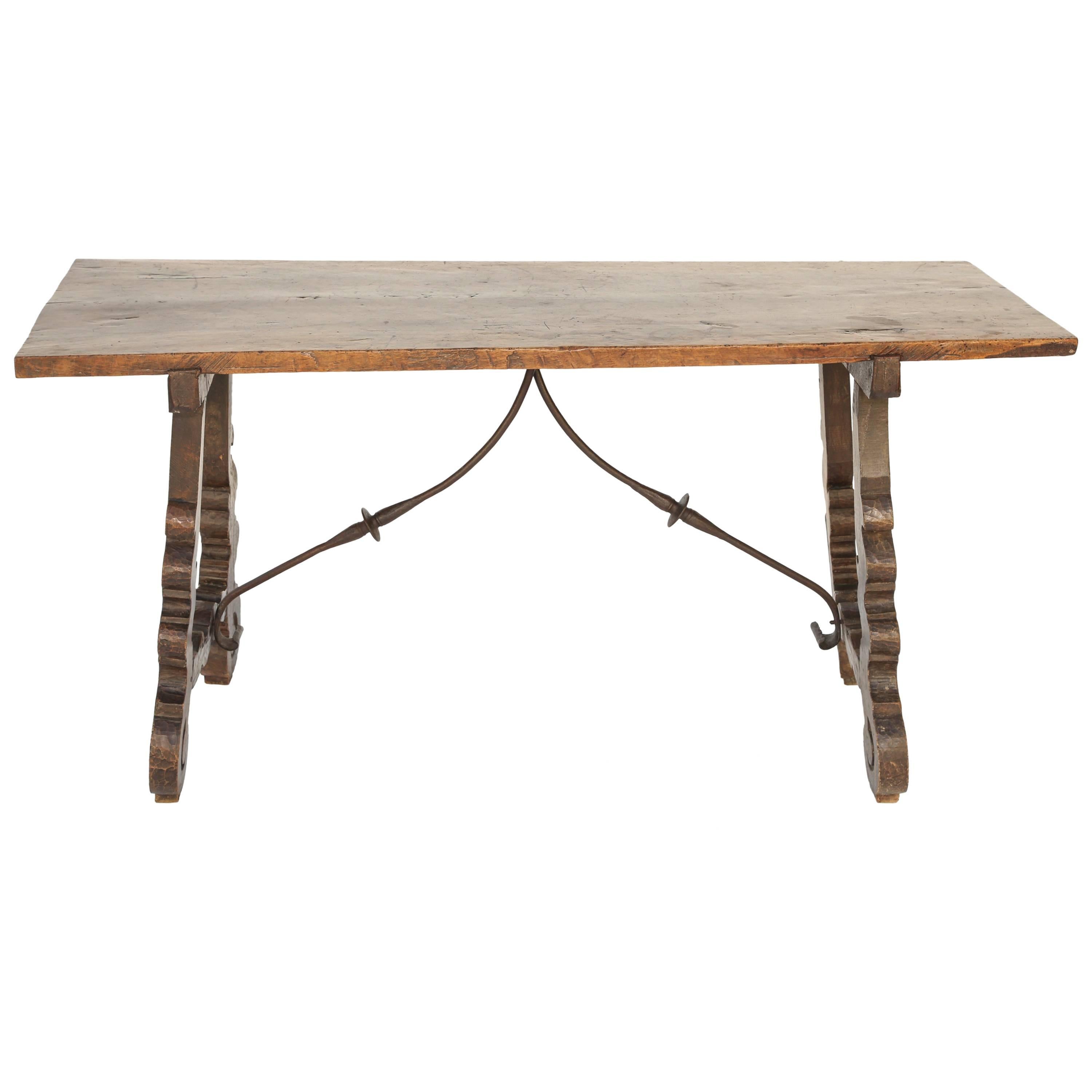 17th-18th Century Spanish Colonial Walnut Trestle Table