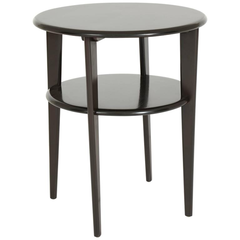 TwoTier Round Side Table at 1stDibs