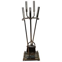 Mid-Century Modern Chrome Firetools 2