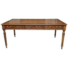 Leather Top Partners Desk 9