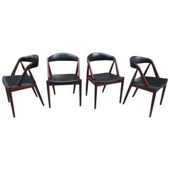 Kai Kristansen for Schou V.Andersen model 35 Chairs in Teak