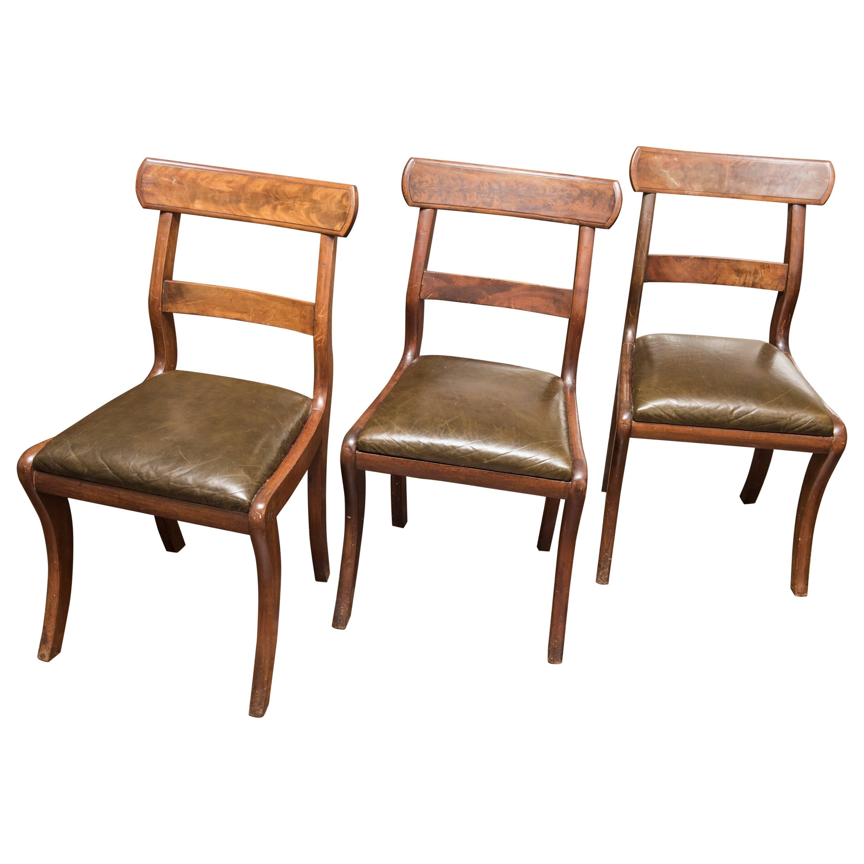 Three English Chairs For Sale