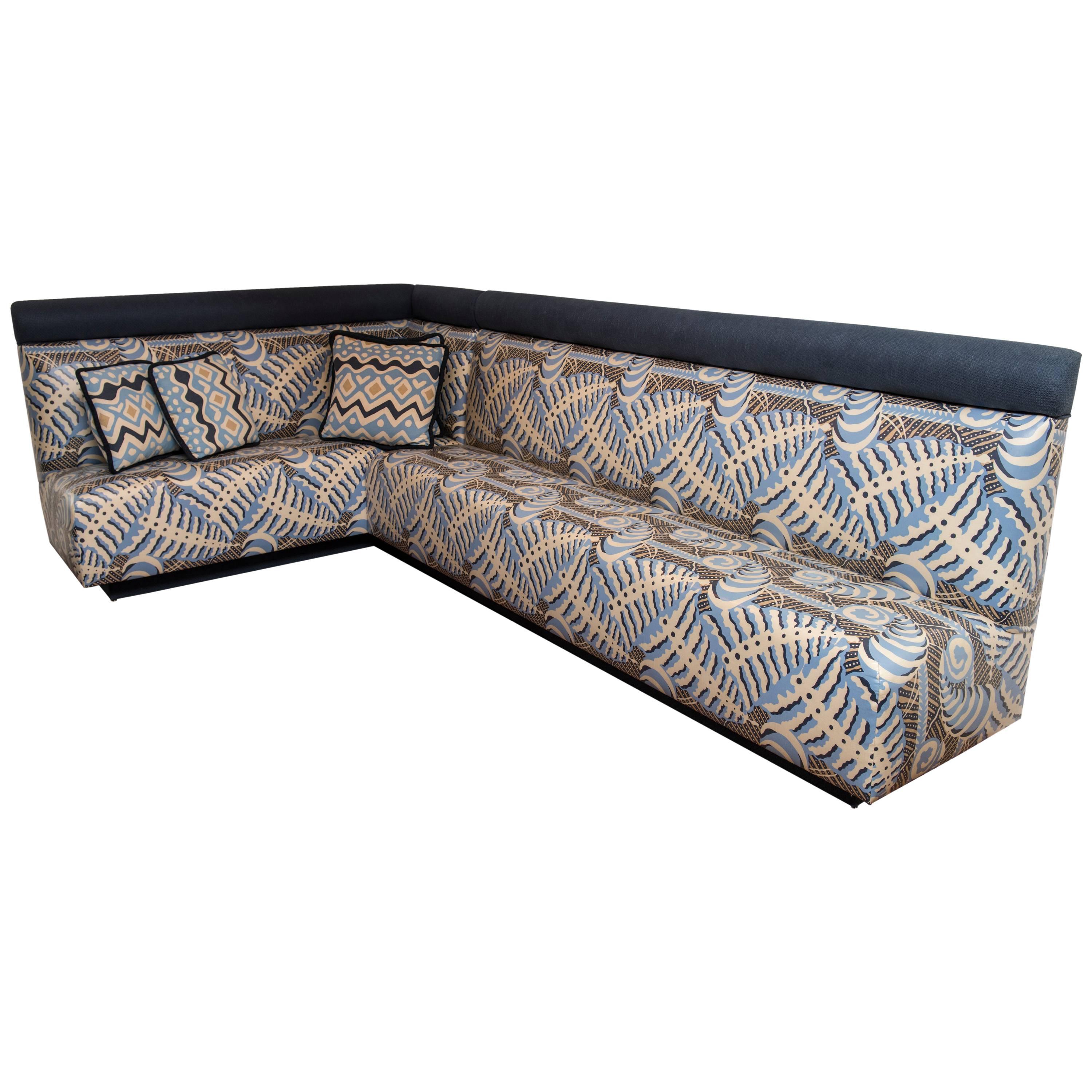 Upholstered Banquette For Sale
