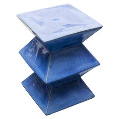 Cobalt Ceramic Garden Seat 7