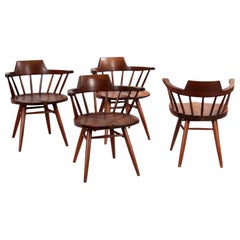 Set of Four Captain Chairs by George Nakashima