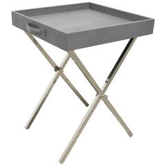 Italian Standing Leather Tray 11