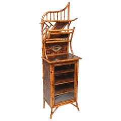 Superb 19th Century English Bamboo Cabinet