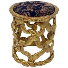 Vintage 'Ribbon' Stool attributed to Tony Duquette