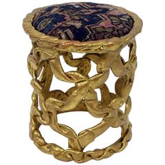 Vintage 'Ribbon' Stool by Tony Duquette 1