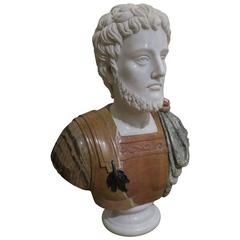 Substantial Male Marble Bust Sculpture