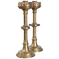 Antique Gothic Candle Sticks