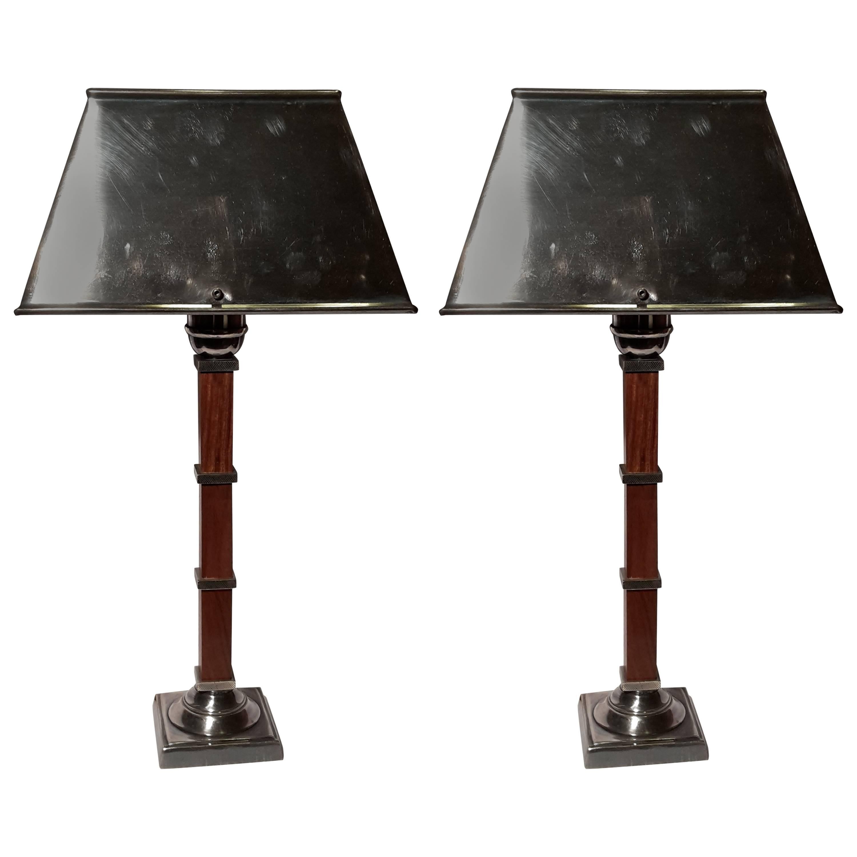 Pair of Table Lamps Inspired by Art Decò For Sale