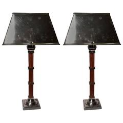 Pair of Table Lamps Inspired by Art Decò