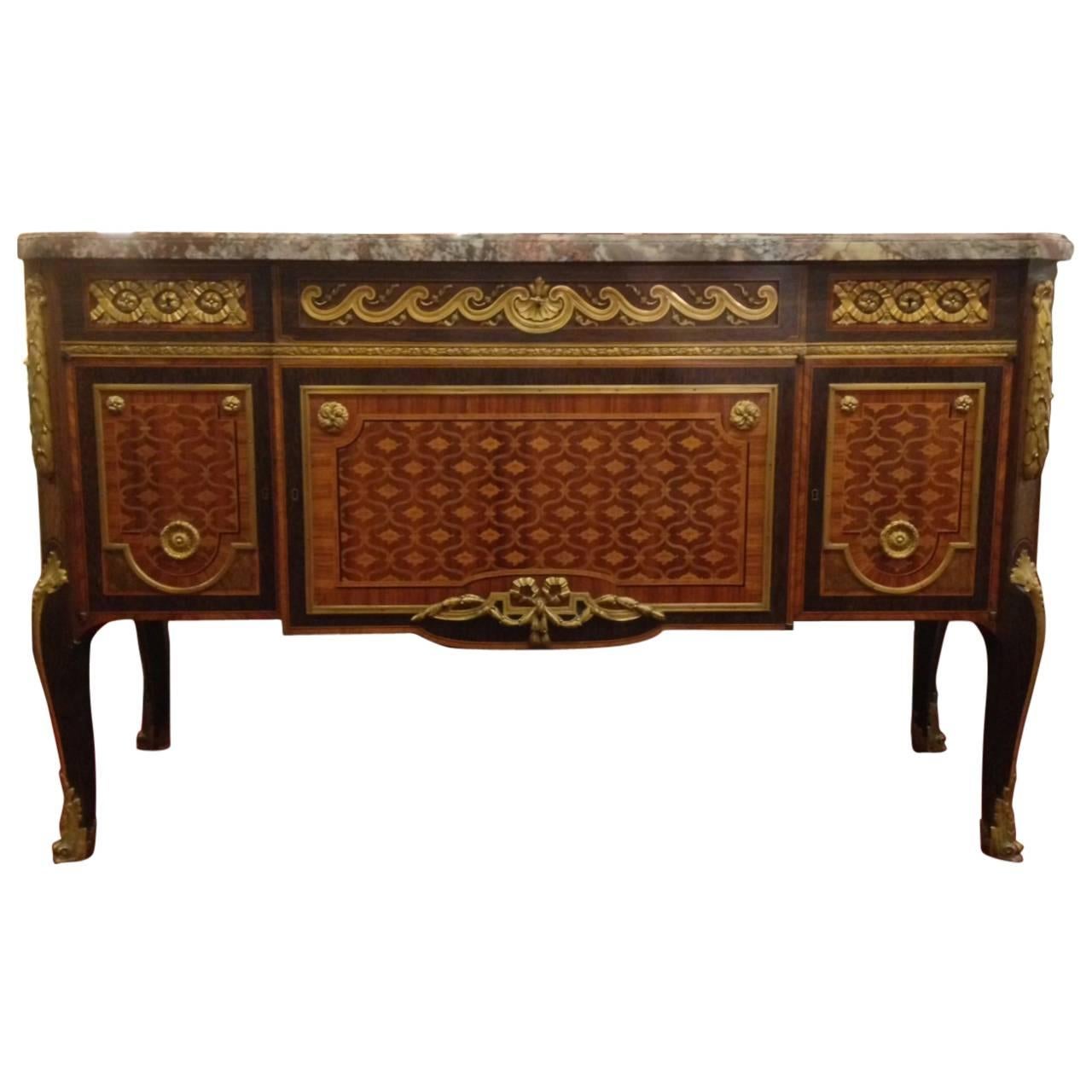 19th Century Commode with Doors and Drawers by Sormani For Sale