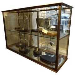 Antique Early 20th Century Brass Display Cabinet
