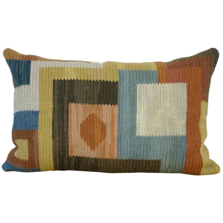 HandKnotted Bauhaus Style Cushion at 1stdibs