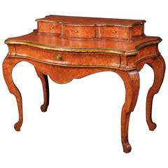 20th Century Spanish Lacquered and Gilded Writing Desk 11