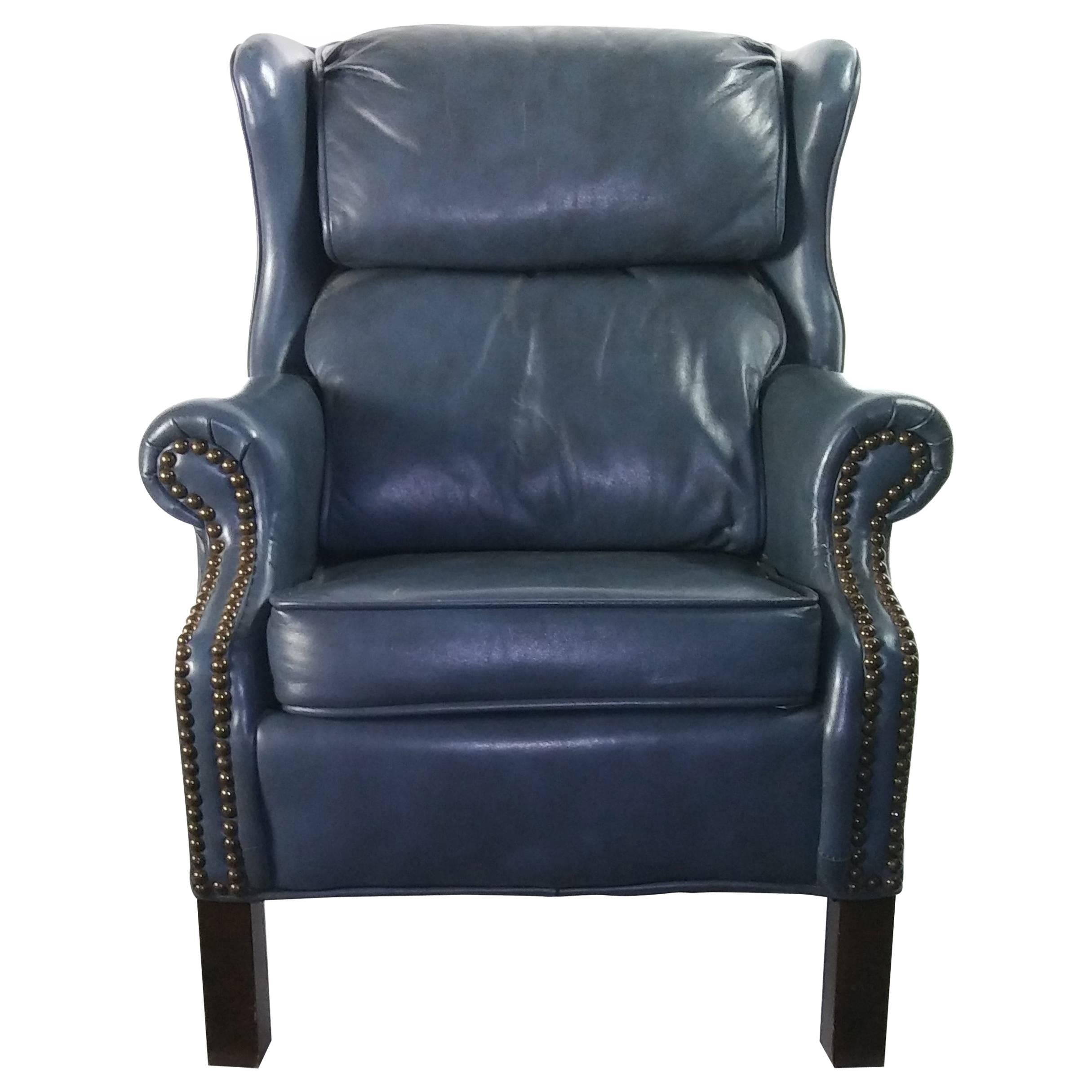 Child's Executive in Training Leather Wing Back Arm Chair by Bradington Young