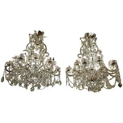 1920s Pair of French Chandelier
