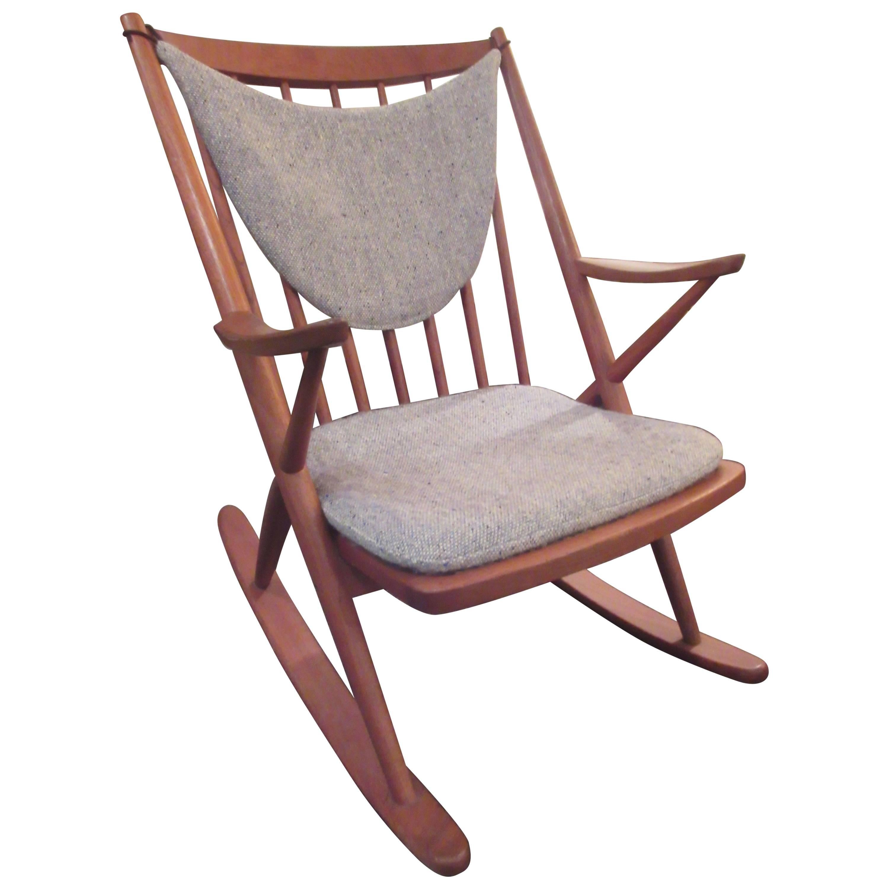 Frank Reenskaug for Bramin Teak Danish Rocker