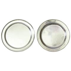 Pair of Kalo Hand-Wrought Sterling Platters 6