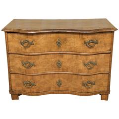 Burled Yew Commode Chest 10