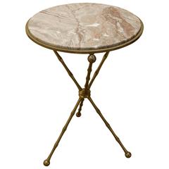 Marble Top Directoire Drinks Table