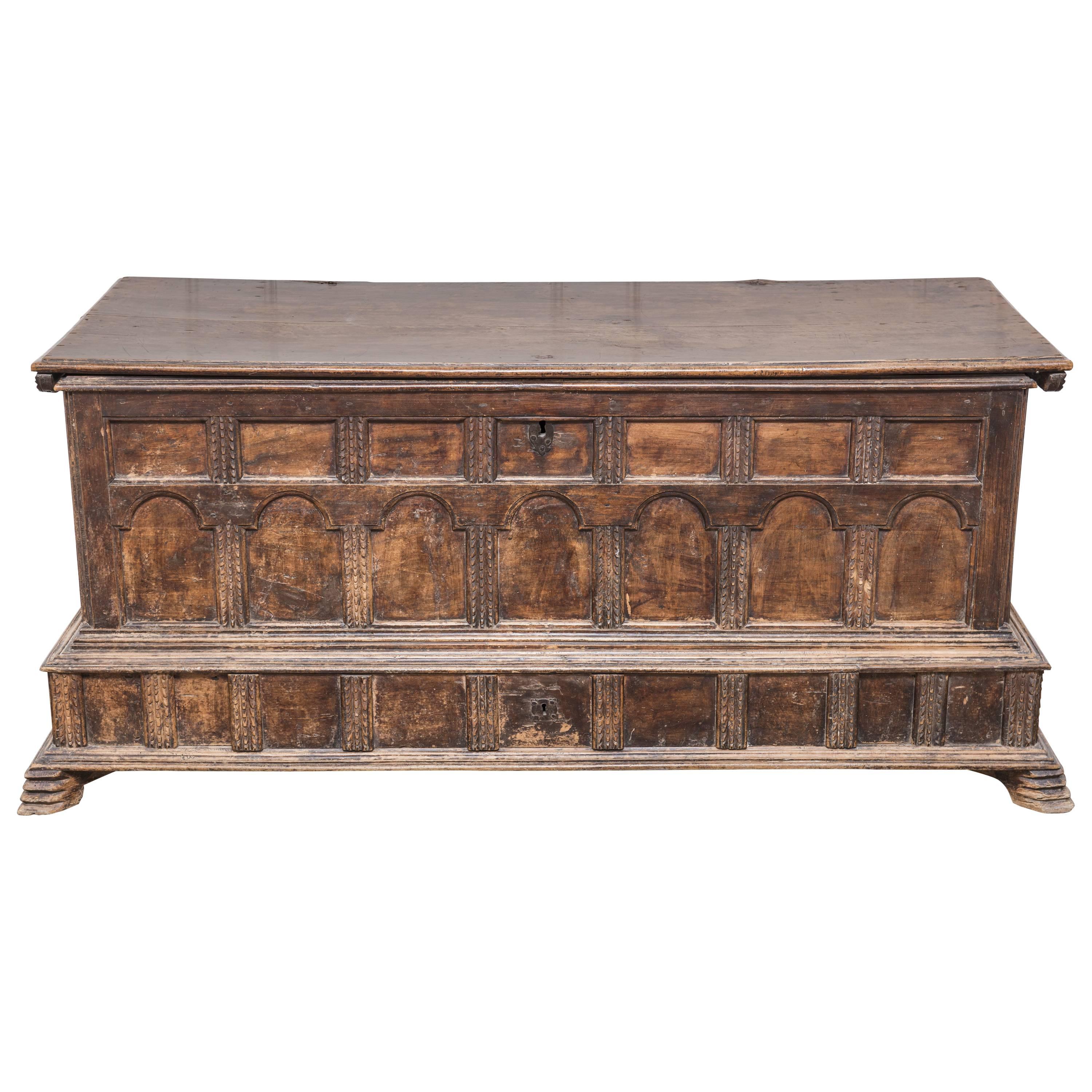 French Gothic Chest For Sale