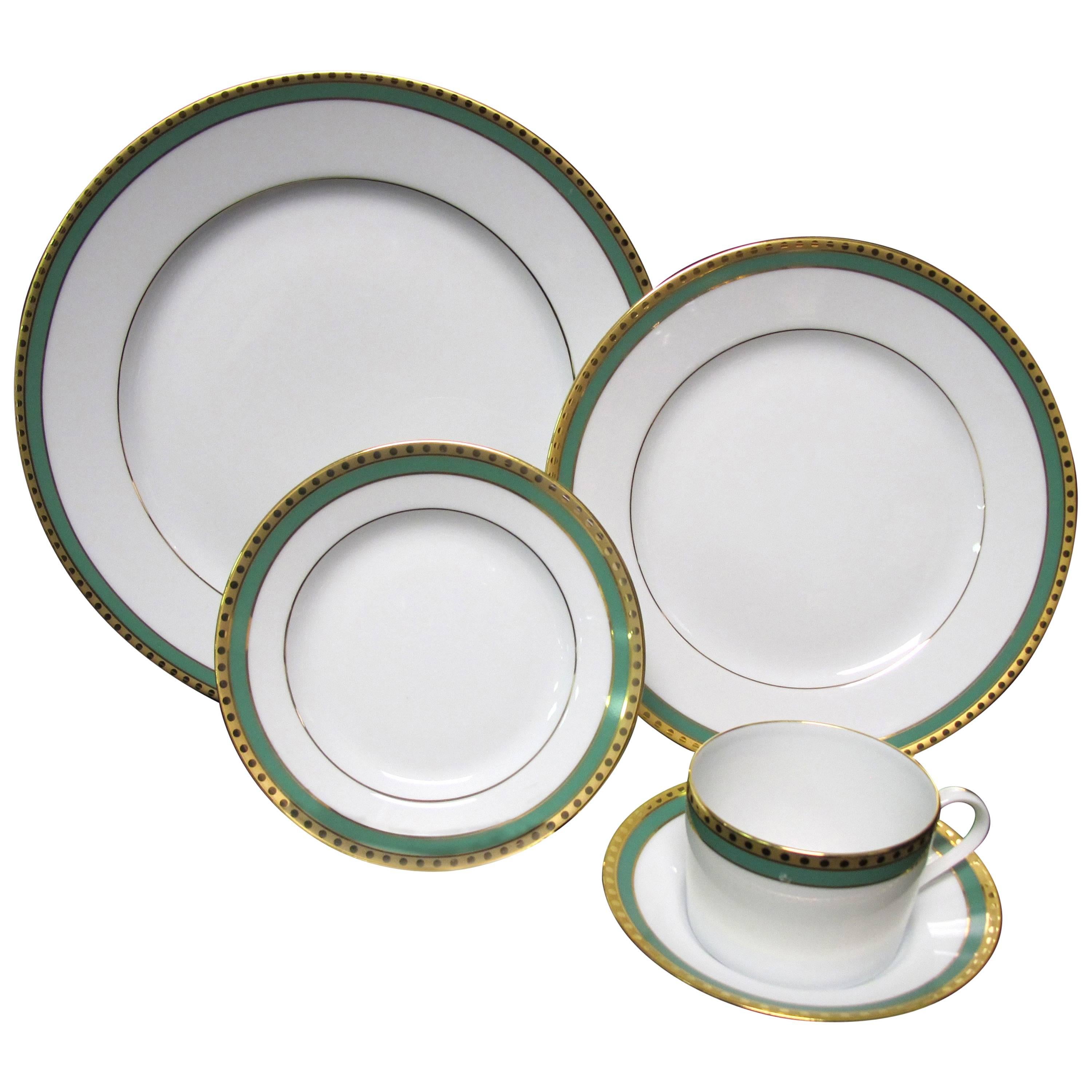 Tiffany & Co. Green Band, Single Place Setting of Five Pieces For Sale