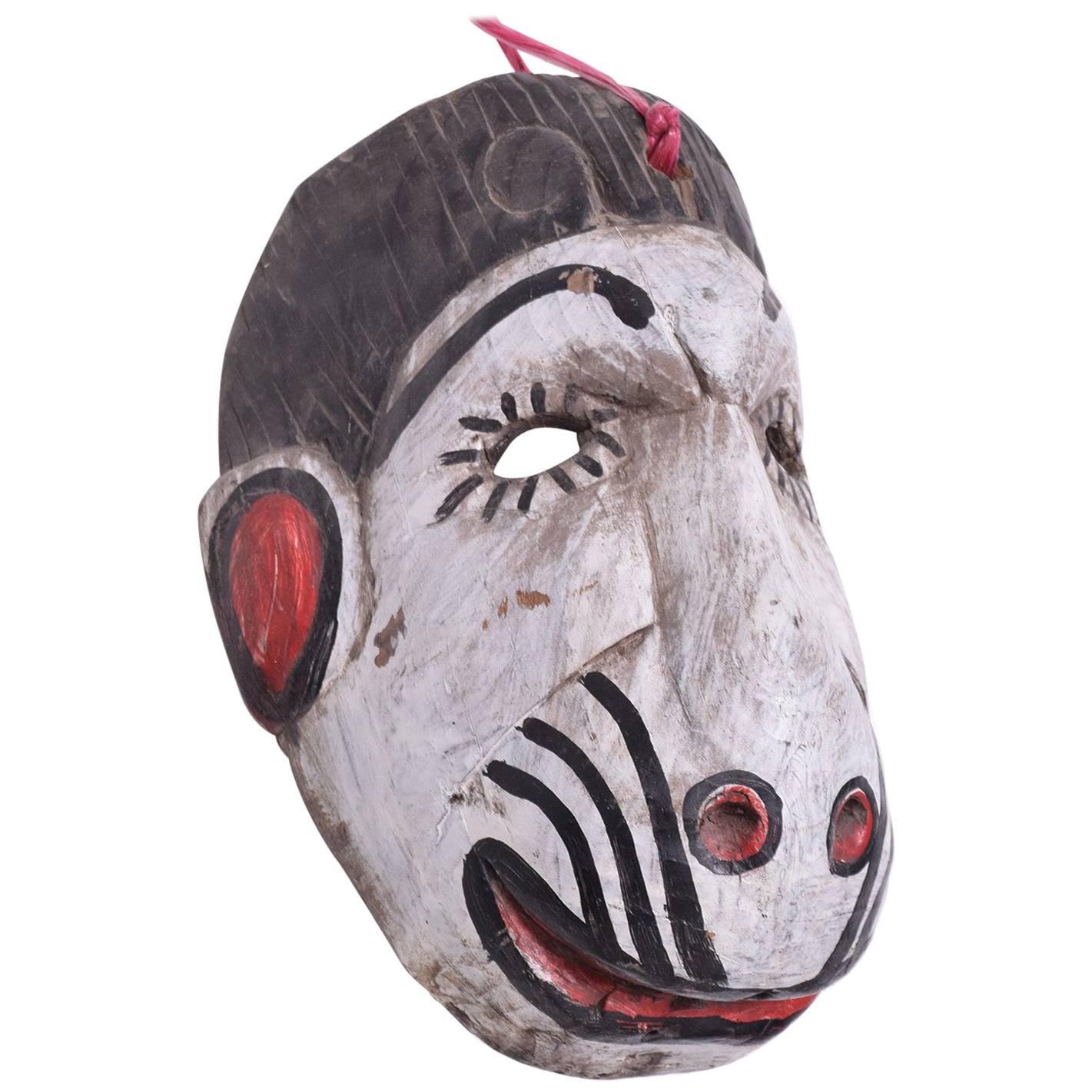 Vintage Guatemalan Folk Art Monkey Dance Mask