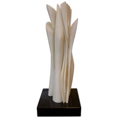 Abstract White Carrara Marble Sculpture by Pablo Atchugarry, Late 20th Century