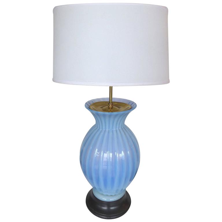 Mid Century Modern Blue Murano Gl Table Lamp By Marbro For Mid Century Modern Blue Murano Gl Table Lamp By Marbro For