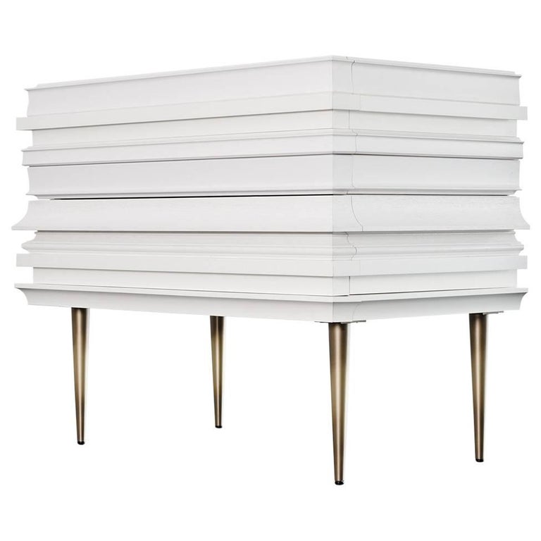 Luis Pons, Frame Nightstand White For Sale