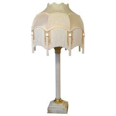 Late 19th Century Alabaster Table Lamp 10