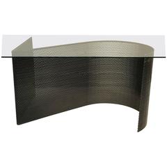Exceptional Modern Curved Base Coffee or Cocktail Table in the Manner of Mategot