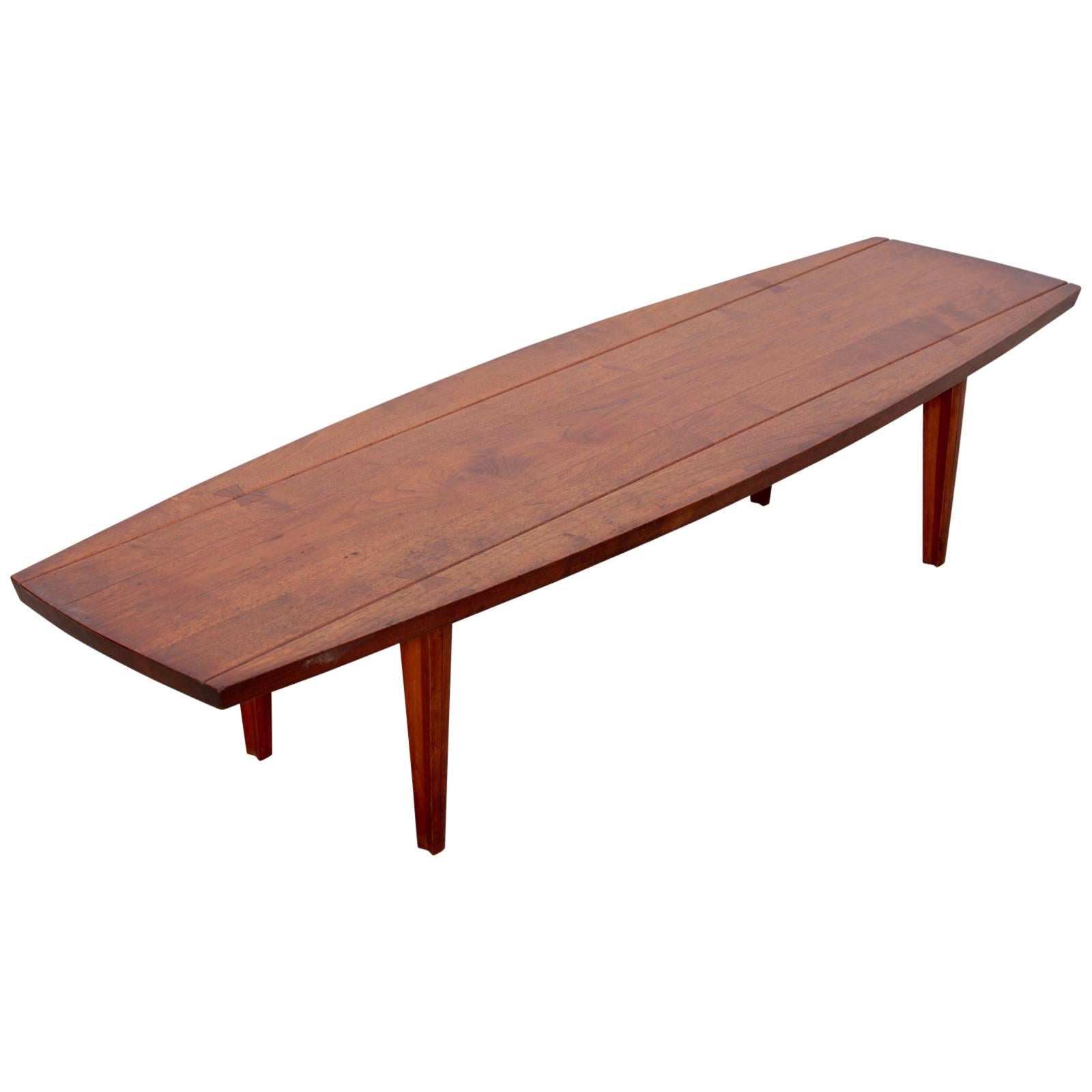 1960s California Studio Craft Surfboard Coffee Table