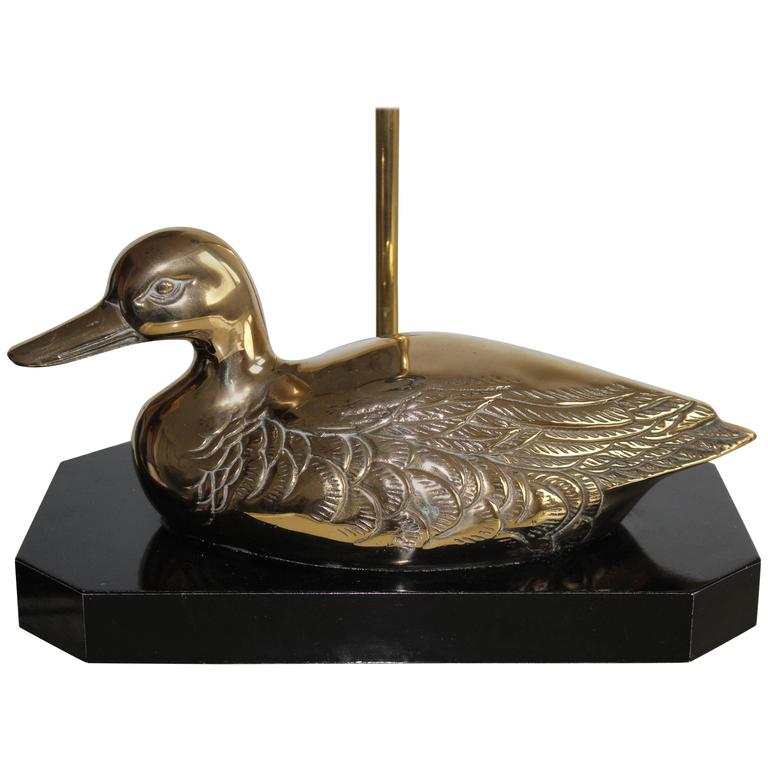 Vintage Brass Duck Table Lamp 1970s For At 1stdibs Vintage Brass Duck Table Lamp 1970s For