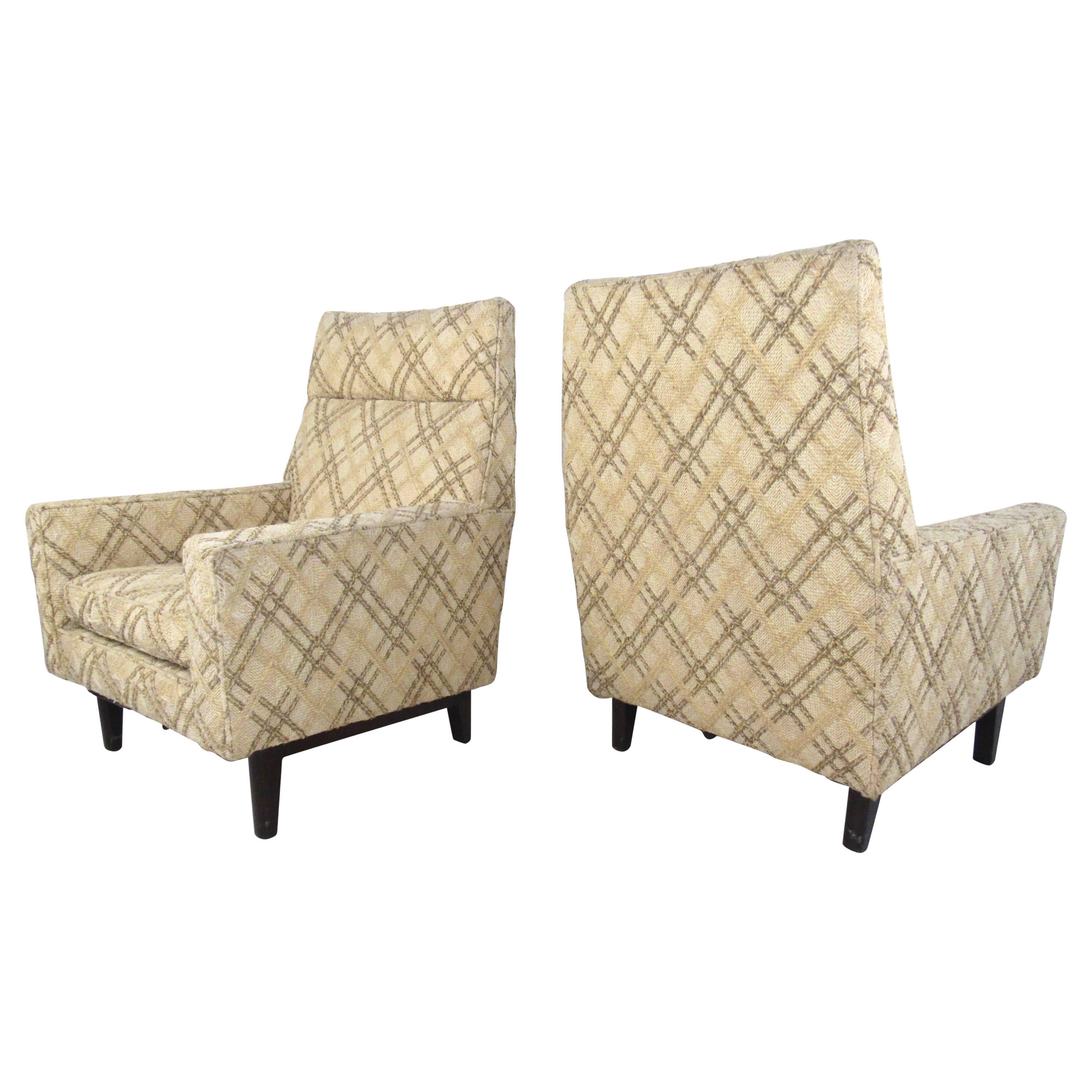 Edward Wormley Lounge Chairs for Dunbar For Sale