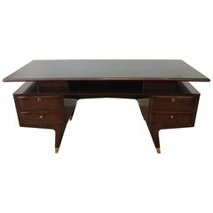 Mid-Century Modern Italian Executive Desk attributed to Osvaldo Borsani.