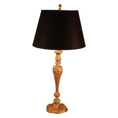 Adjustable Height Bronze Table Lamp