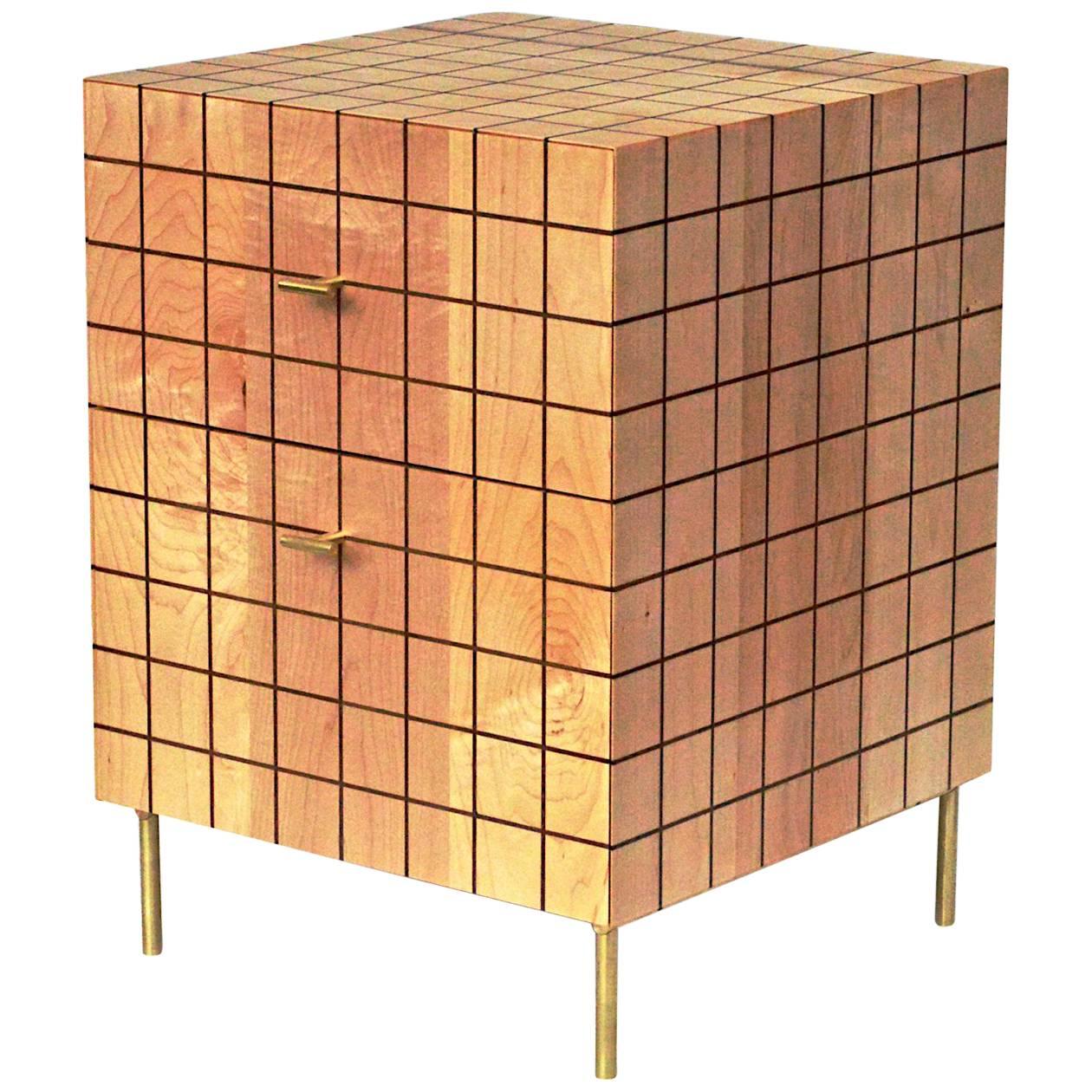 Grid Cabinet in Maple by Tate Pray For Sale