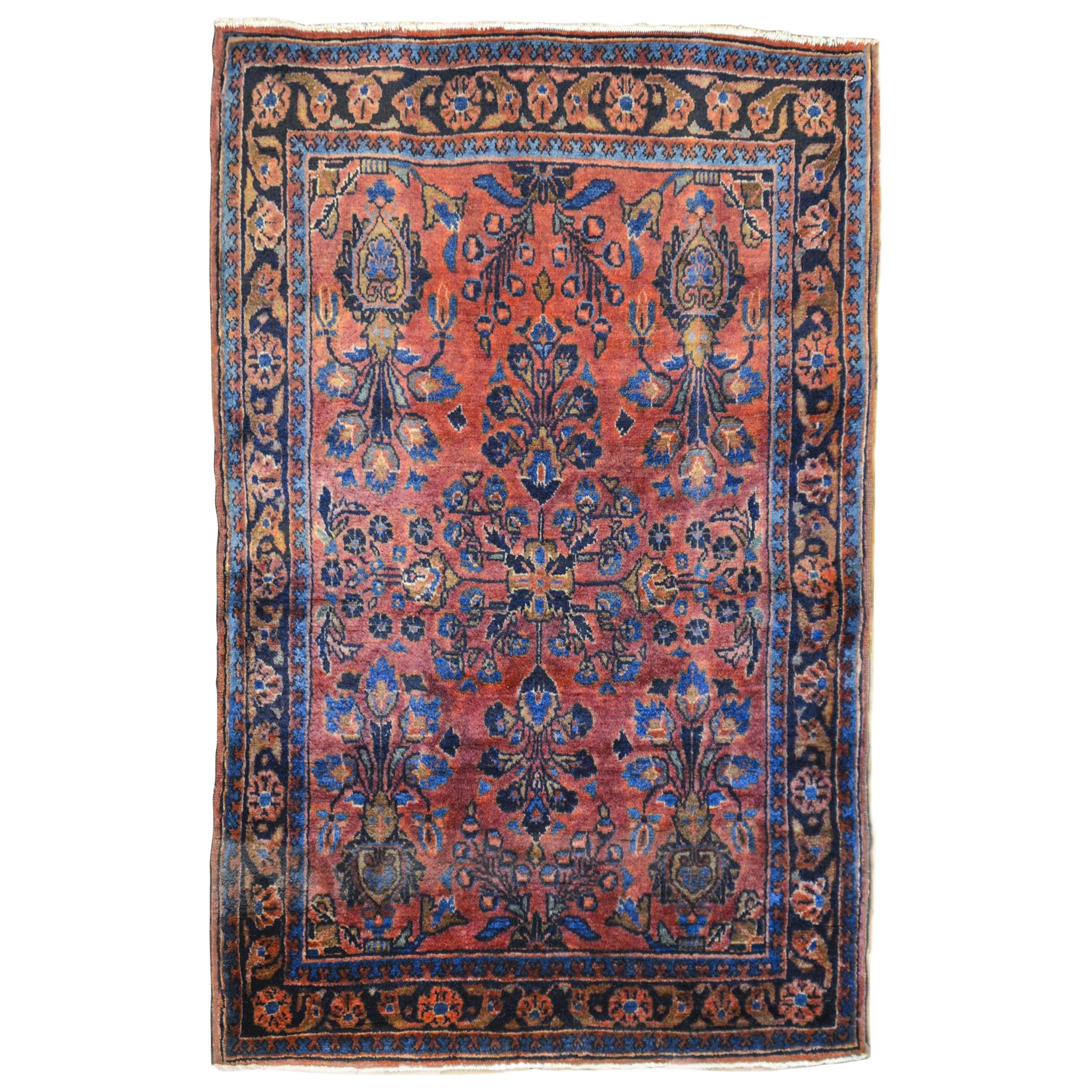 Beautiful 19th Century Kashan Rug For Sale