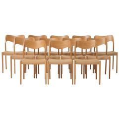 Set of 12 Moller Dining Chairs