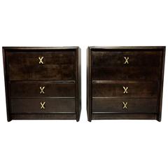 Pair of Paul Frankl Gentleman Chests for John Stewart, 1950s